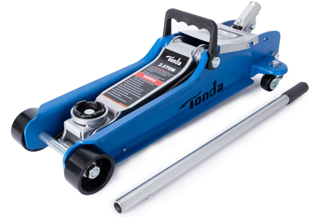 Low Profile Car Jack, 2.5 Ton (5,000 lb) Hydraulic Trolley Floor Jack for Garage