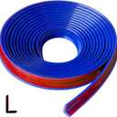 2 x Rubber Edge Corner Trim, Self Adhesive L Shaped Edge Trim, Small Size Peel and Stick Edge Trim for Tile, Wall and Furniture Edges, Blue Color, 10Ft
