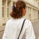 MAORULU Premium Durable Acetate Hair Claw Clips for Women Girls, 4 Inch Large Cute Jaw Clip for Thick or Thin Hair, Vintage Y2K Hair Clips, Dark Brown (Chocolate)