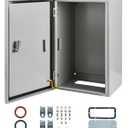 Waterproof Electrical Enclosure 20 x 12 x 10'', Outdoor Electrical Box Weatherproof, Electrical Junction Box with Reinforced Lock (Grey)