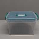 Vababa Clear First Aid Box, Plastic Storage Container with Locking Lid & Handle
