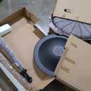 Comfort Zone Industrial Pedestal Fan, 30 inch, 3 Speed, High Velocity, Adjustable Height 56 to 76, Metal, Meets OSHA Standards, Airflow 36 ft/sec, Ideal for Garage, Workshop or Warehouse, CZHVP30