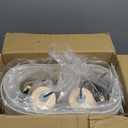 25 Jar Table Lamps Set of 2, Ceramic Bedside Lamps for Bedroom, Beige Farmhouse Nightstand Lamps for Living Room