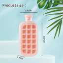 2 x 800ML My Crush Cup, YFJOLEN 2 in 1 Ice Cube Water Bottle with Straw for Cool Summer, Zero Touch Press Ice Cube Mold Tray for Coffee Juice Gym Outdoor Travel (Pink)