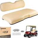 10L0L Golf Cart Front Seat Assembly for EZGO RXV 2008-up, Factory Style Seat Bottom Cushions & Seat Back Replacement Kit