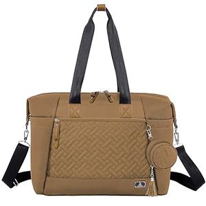 Dikaslon Diaper Bag Tote, Large Travel diaper tote for Mom and Dad, Multifunction baby tote bag for Boys and Girls with Pacifier Case and Changing Pad, Khaki