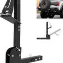 Hitch Spare Tire Carrier Universal Hitch Spare Tire Mount Trailer Hitch Spare Tire Mount with 2 Inch Receiver