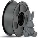 ANYCUBIC PETG Filament 1.75mm, 3D Printer Filament, Dimensional Accuracy +/- 0.02mm, Exceptional Toughness, Print with Most FDM 3D Printers, 1KG Reusable Spool, Texture Gray