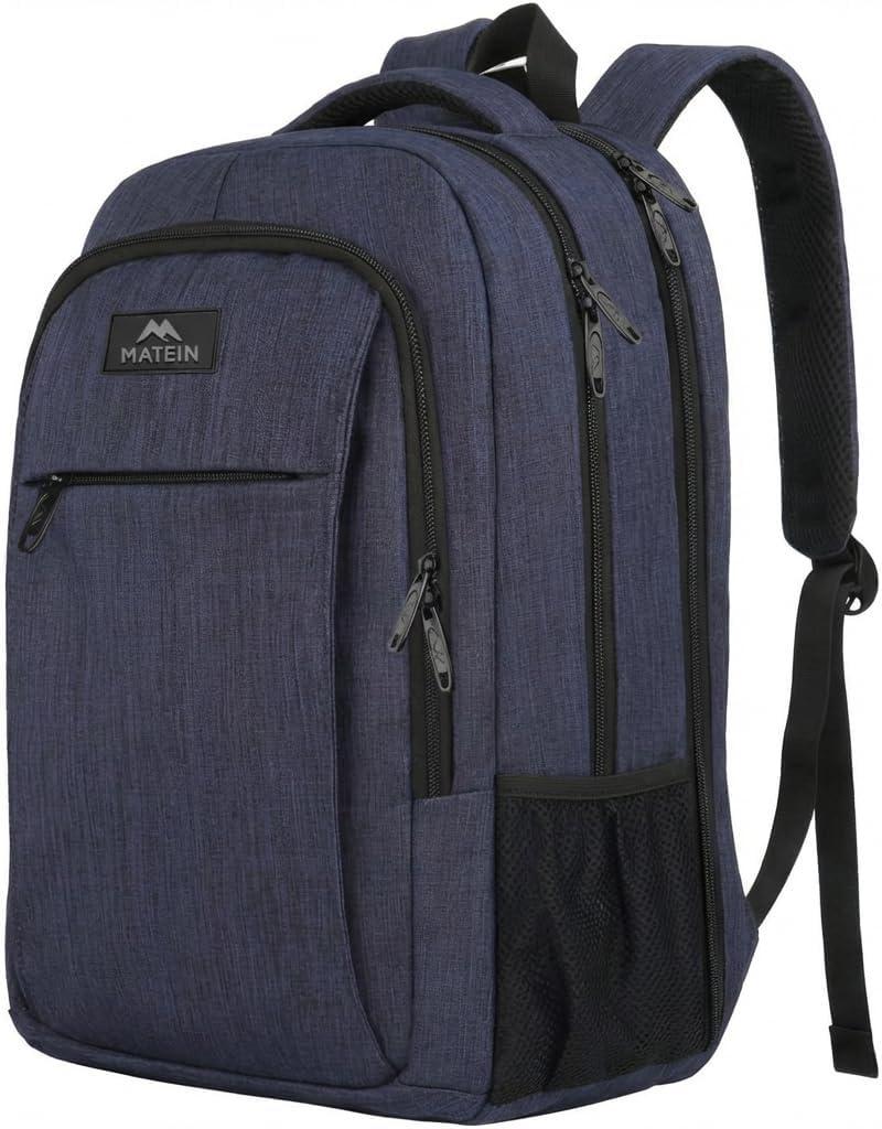 MATEIN Laptop Backpack,Slim Travel Backpack with Laptop Compartment for Men Women,College Daypack Gift Computer Bag fits 15.6 Inch Notebook, Blue 15.6in