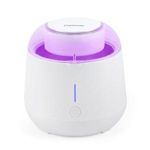 Ultrasonic Retainer Cleaner Machine: 45kHz Medium Frequency Stain Away Plus Sonic Cleaner with Three Professional LED Lights for Denture Dental Jewelry Ring Mouth Night Guard Aligner