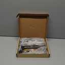 Rustic Floating Shelf Bracket 8 Inch, Cast Iron Shelf Brackets for Wall Shelving, Heavy Duty Shelf Bracket Supports, Decorative Shelves Brackets with Hooks, 4 Pack