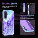 Casetego for Galaxy A17 5G Case,Compatible with MagSafe,[Military Grade Drop Test] Full Body Protection Slim Shockproof Rugged Marble Women Case for Samsung Galaxy A17 5G 6.7 inch,Cobalt Violet