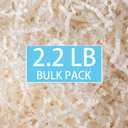 mxxkms 2.2 LB High - Capacity White Crinkle Paper Filler - Premium Shredded Paper for Gift Baskets, Birthdays, Weddings & Christmas - Ample Fill for Packaging & Craft Projects