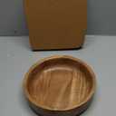 Kaizen Casa Wooden Round Shaped Serving Bowl for Fruit,Dessert Platter Tray Dish Kitchen Dining Fruit,Dessert,Snack (10 inches)