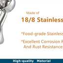 Professional 18/8 Stainless Steel Medium Cookie Scoop, Size 40