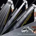 Filtered Shower Head with Handheld - High Pressure ShowerHead with Filters for Hard Water - Reduces Dry Itchy Skin, Easy Instal, 4 Modes, Water Saving, Durable, Detachable anti blocking