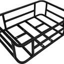 Jasion Bike Basket Bag Cargo Rack for Adult Bikes, Detachable Storage Bicycle Basket with Large Capacity Cargo Rack for Pet, Commuting, Shopping, Camping and Ourdoors, Easy to Install