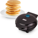 Dash Mini Maker Griddle - Compact Griddle for Creative Homemade Treats - Nonstick Surface, Quick Heat-Up System & Space-Saving Design - Black