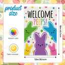 2 x Welcome Easter Garden Flag | Double Sided Vertical 1218 Inch Bunny Banners | Spring Yard Outdoor Farmhouse Decoration