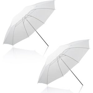 2 Pack Photography Umbrella Lighting Kit, 2 * 43inch Translucent White Soft Umbrella for Studio/Outdoor Photo and Video Lighting Accessories (2 Pack (2X 43 White))