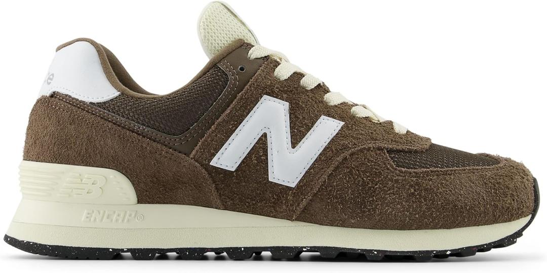 New Balance Unisex-Adult U574v1 Sneaker (11 Women/9.5 Men, Dark Mushroom/Angora)