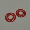 Feekoon 2 PCS Wheel Bolt Pattern Measuring Tool, 5 Lug Bolt Template, Trailer Axle Circle for 4, 5, 6, 8 Holes, Essential for Precision Lug Pattern Measuring, Ensure Correct Wheel Fitment(Red)