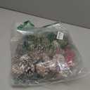 108 Pcs Christmas Ornaments Pine Cones Berry Pine Branch Set Xmas Decorations for Home, Pinecones for Crafts Vase Filler Wreath Christmas Table Decor