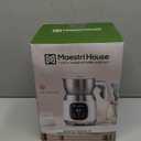 Maestri House Milk Frother, Variable Temp and Froth Thickness DualFro 600 Milk Frother Steamer, 21OZ Smart Touch Control Milk Warmer, Dishwasher Safe, Memory Function for Latte&Hot Chocolate (White)