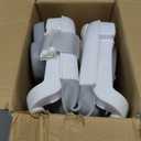 Baby Bathtub, Collapsible Newborn Bathtub for Infant to Toddler 0-24 Months with Soft Cushion and Thermometer,Portable Travel Newborn Tub with No-Slip Feet, Baby Shower Gifts,Grey