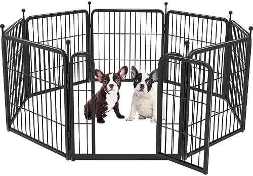 FXW Rollick Dog Playpen for Yard, RV Camping, 24 inch 8 Panels for Puppy and Small Dogs│Patented