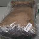 Queekay Fleece Lumbar Support Pillow 3 Section Back Pillow Office Chair for Back Support Comfortable Lumbar Cushion for Car Seat Pain Relief Sofa Rest(Coffee)