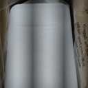 Mbillion Bathroom Trash Can with Lid Slim Stainless Steel Small Bathroom Garbage Can 10 Liter, 2.6 Gallon Soft Close, Step Pedal, Slim Wastebasket for Toilet, Office, Bedroom, White