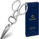 Sunnecko Heavy Duty Kitchen Scissors - Stainless Steel Kitchen Shears, Ultra Sharp Micro Serrated Poultry Shears, Cooking Scissors for Meat, Dishwasher Safe