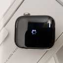 Apple Watch Series 9 [GPS + Cellular 41mm] Smartwatch with Silver Stainless Steel Case with Storm Blue Sport Band S/M. Fitness Tracker, Blood Oxygen & ECG Apps, Always-On Retina Display