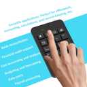 LOONASA Bluetooth & 2.4G Number Pad, Rechargeable Wireless Numeric Keypad, Slim Silent 34-Keys External Numpad USB Keyboard Compatible for MacBook, iPad, iPhone, iOS, Laptop, Windows, Android, PC
