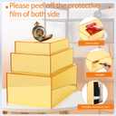 3 Pack Extra Large Acrylic Buffet Risers - 14”, 12”, 10” Gold Display Stands with Hollow Bottoms, Cube Riser Boxes Nesting for Dessert Food Catering Buffet Display Party Supplies