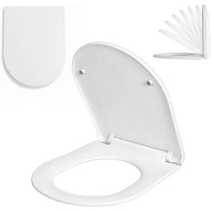 MinSha Toilet Seat, Adjustable D/U Shape, Soft Close, Quick Release PP