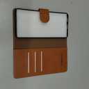 SUANPOT Compatible with Samsung Galaxy S25 Wallet case with RFID Blocking Credit Card Holder,Flip Book PU Leather Protective Cover Women Men for Samsung S25 Phone case Light Brown