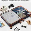 3 Piece Luggage Set, 20/24/28 Inch Expandable Luggage Sets with Spinner Wheels, ABS+PC Hardshell Suitcases, Suitcase Set with Double-Layer Explosion Zipper, TSA Lock & 3 Tags