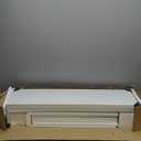 Furinno JAYA Book Shelf, 5-Tier Bookshelf, Bookcase with Adjustable Shelves, 9.5 x 24.5 x 71.2, for Organization and Storage, for Living Room, Bedroom, Home Office, White