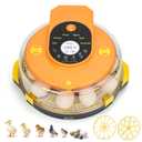 Incubators for Hatching Eggs -15-Egg Automatic Egg Chick Incubator with 5 Smart Preset Modes and Egg Turning, Temperature & Humidity Control Incubator for Goose Duck Children's Day Gift