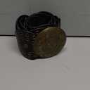 LEACOOLKEY Women Western Leather Belt Boho Disc Conch Waist Belt for Dress Jeans