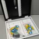 DiDiHere 32-Keys Key Lock Box – Wall Mounted Key Cabinet with Dual Lock (Key & 3-Digit Combination), Writable Key Racks and Tags, Key Organizer for House Entryway & Garage, School, Office Car Keys