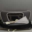 PETSFIT Large Pet Carrier with Wheels Designed for 2 Small Dogs/Multiple Kittens/Medium Dogs with Adjustable Safety Rope & Waterproof Bottom (Gray)