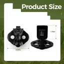 F150 Door Latch Striker Pin Compatible with Ford F150 F250 F350 1999-2016 Replace 9L3Z-1522008-A 9L3Z1522008A F150 Crew Cab Door Striker, F150 Door Lock Mechanism, 2 Pcs