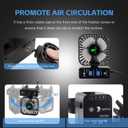 2-Pack 4 Fixed Clip Fan, 4 Speed Control, USB Desktop Fan, for Hydroponic Plants, Office Dorm, circulation and cooling.