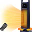 COMFORT ZONE 26" Digital Oscillating Tower Heater with Remote - Navy