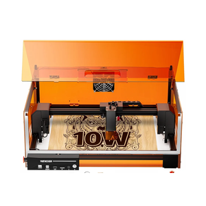Laser Cutter and Engraver Machine, Woxcker L2 MAX 10W Enclosure Laser Engraving Machine, 300x300mm Bed Size CNC Engraving Machine 0.01mm High Precision Engraver for Wood Stainless Steel Glass Metal