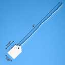 Merchandise Tags with String Attached - 1 1/4 x 7/8, 1000 Strung Peper Price Tags, Small Pre-Strung Marking Labels for Pricing
