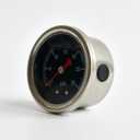 2 x Fuel Pressure Gauge 0-30 Psi, 1.9 Black Dial, 1/8 NPT Back Mount, Stainless Steel Case, Glycerin Filled Gauges for Water Oil Air Pressure Test